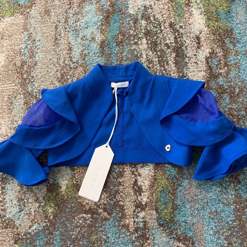 Byblos Chiffon Toddler Girl Bolero Top Size3 NWT.